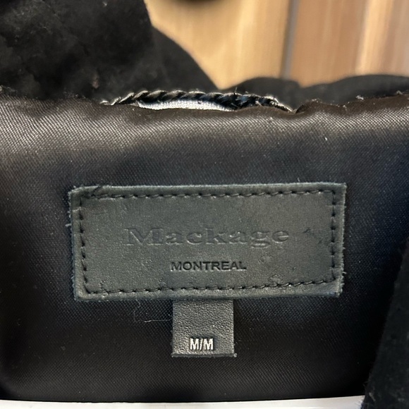 Mackage Leather and Wool Coat. Size Menium - Picture 5 of 5